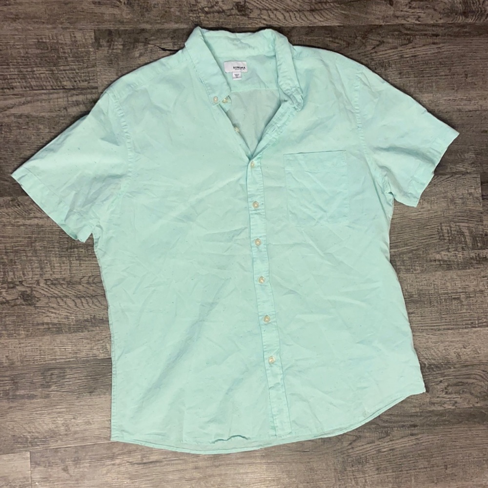Mint button down